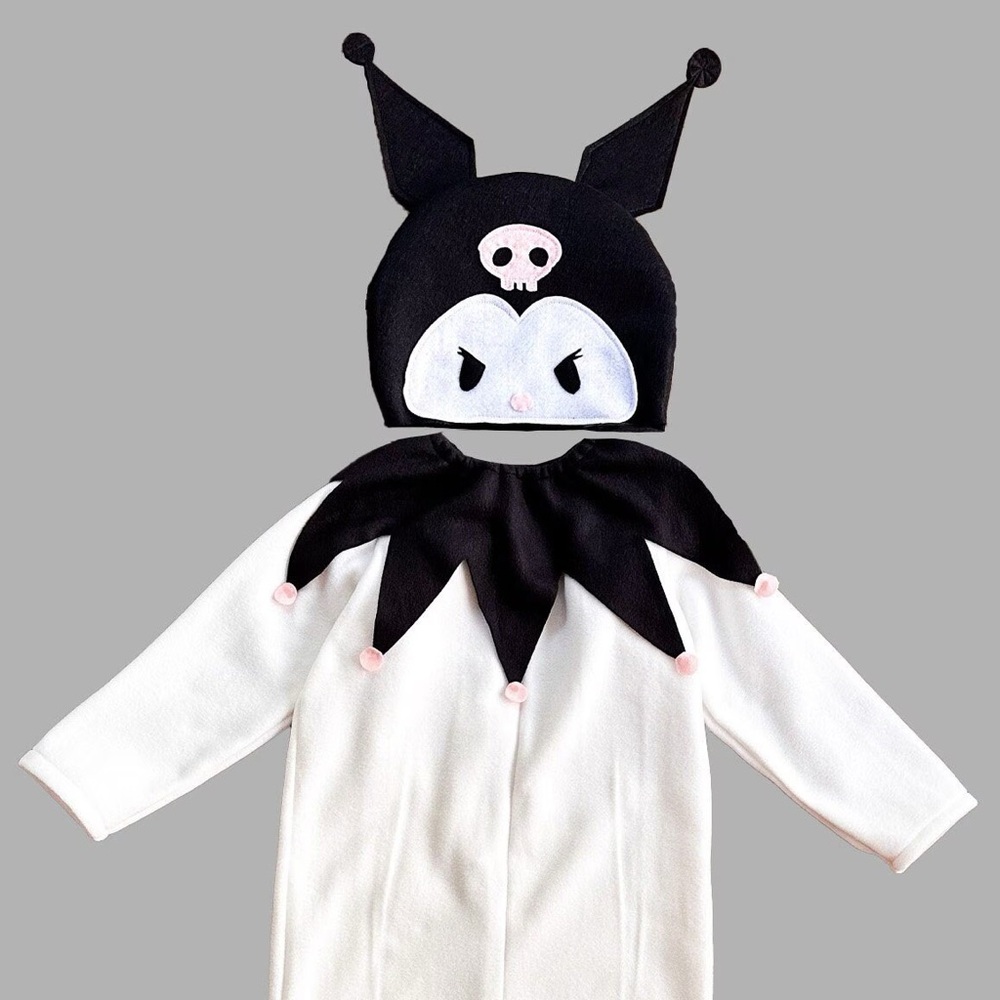 Kids Kuromi Costume with Hat size 9-10 US kids